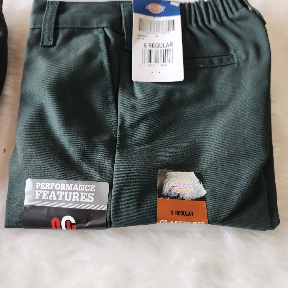 2 pairs of Dickies Boys Classic Fit Straight Leg Size 6